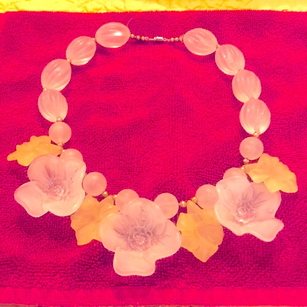 Lucite necklace